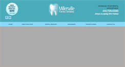 Desktop Screenshot of millersvillefamilydentistry.com