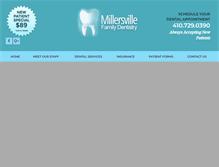 Tablet Screenshot of millersvillefamilydentistry.com